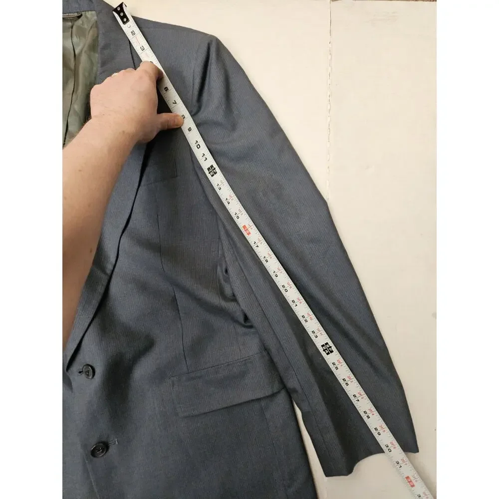 Vintage Christian Dior Monsieur Blazer men's 44r NO SIZE TAG Blue USA Tailored